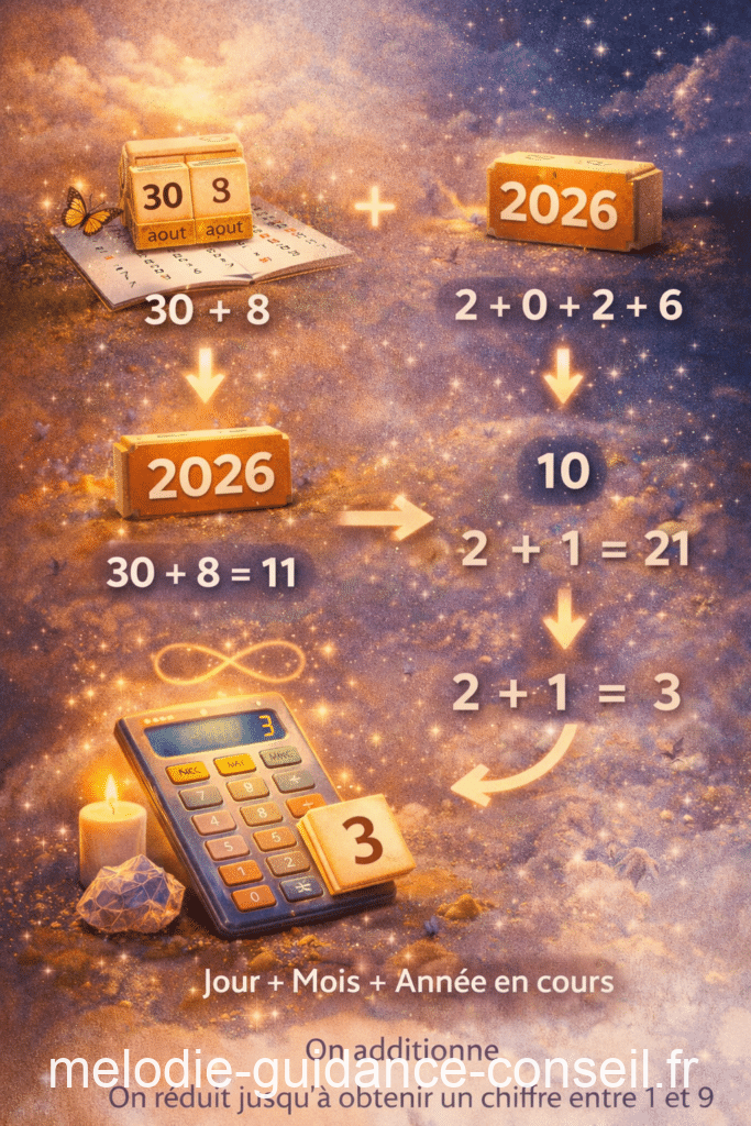 Calcul de l’année personnelle en numérologie : méthode simple étape par étape