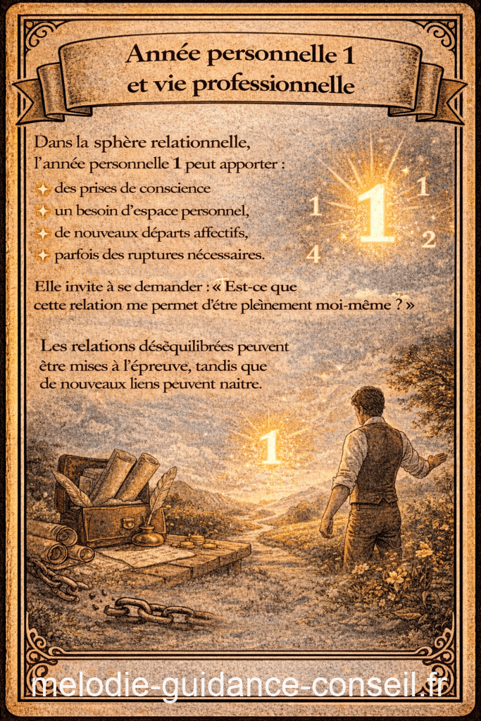 Année personnelle 1 : nouveaux départs