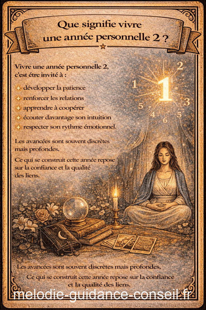 Une année personnelle 2, sérénité et intuition