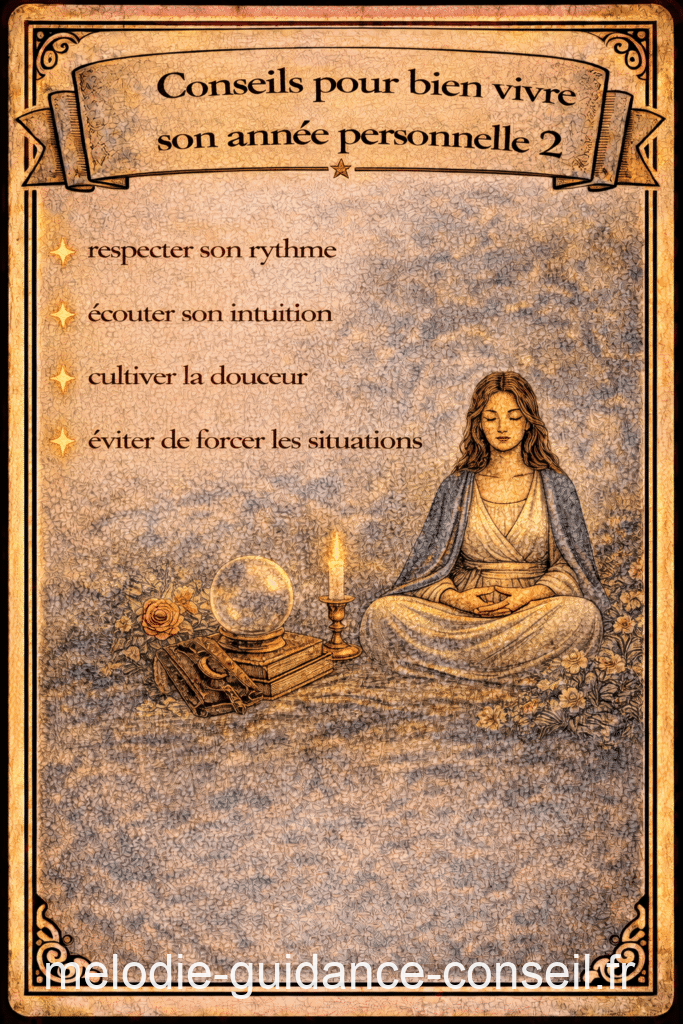 Conseils pour l'année personnelle 2