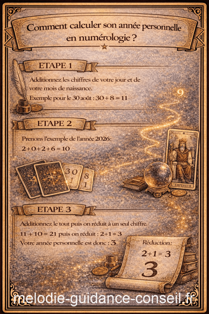Calculer son année personnelle en numérologie