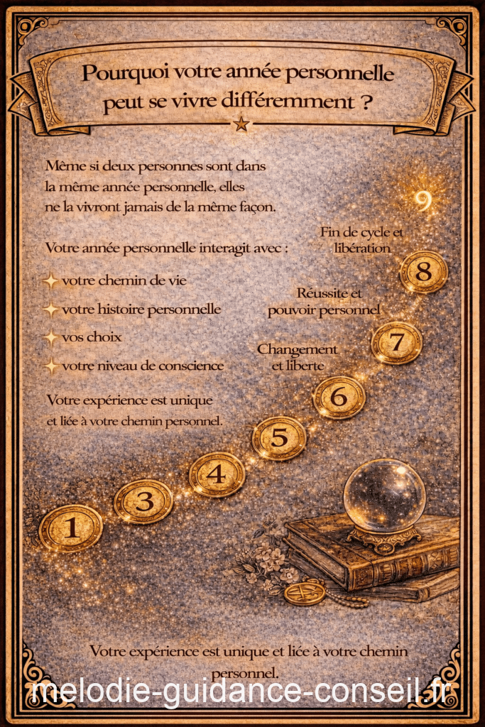 Pourquoi votre année personnelle varie ?