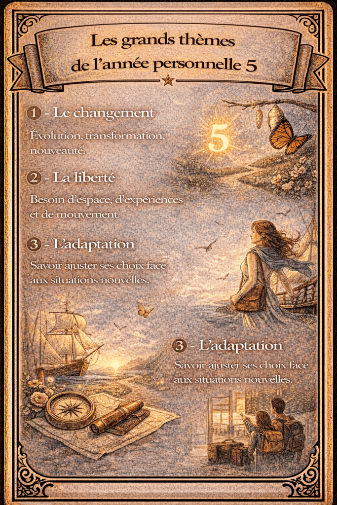 Les thèmes de l'année personnelle 5