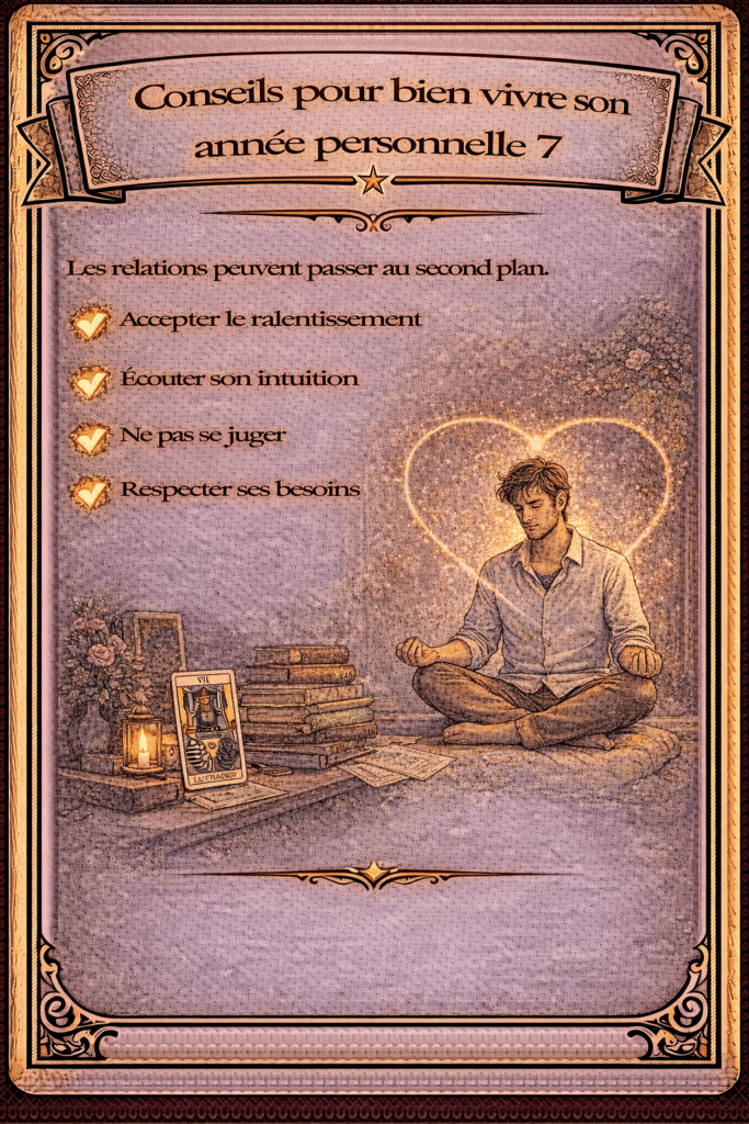 Conseils pour une année personnelle 7