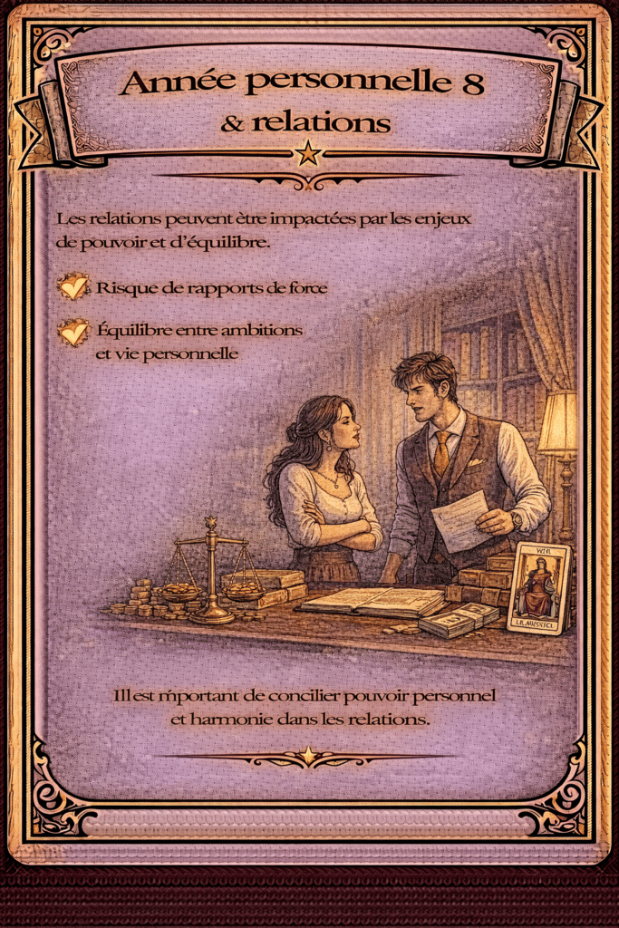 Année personnelle 8 et relations difficiles