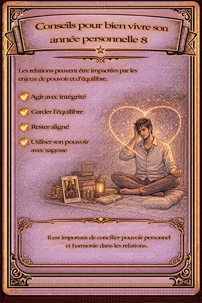 Conseils pour l'année personnelle 8