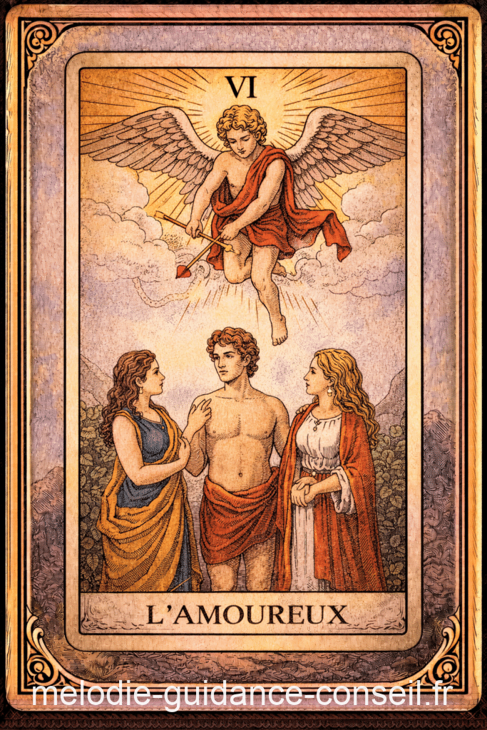 L'illustration de L'Amoureux Tarot