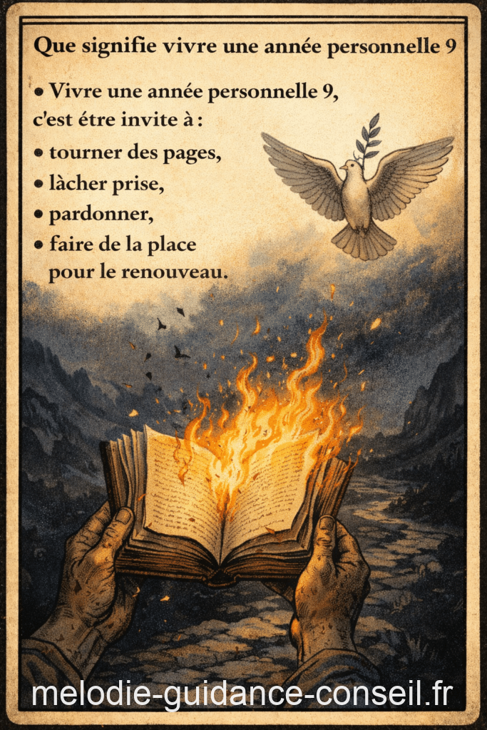 Que signifie vivre une année personnelle 9 ?